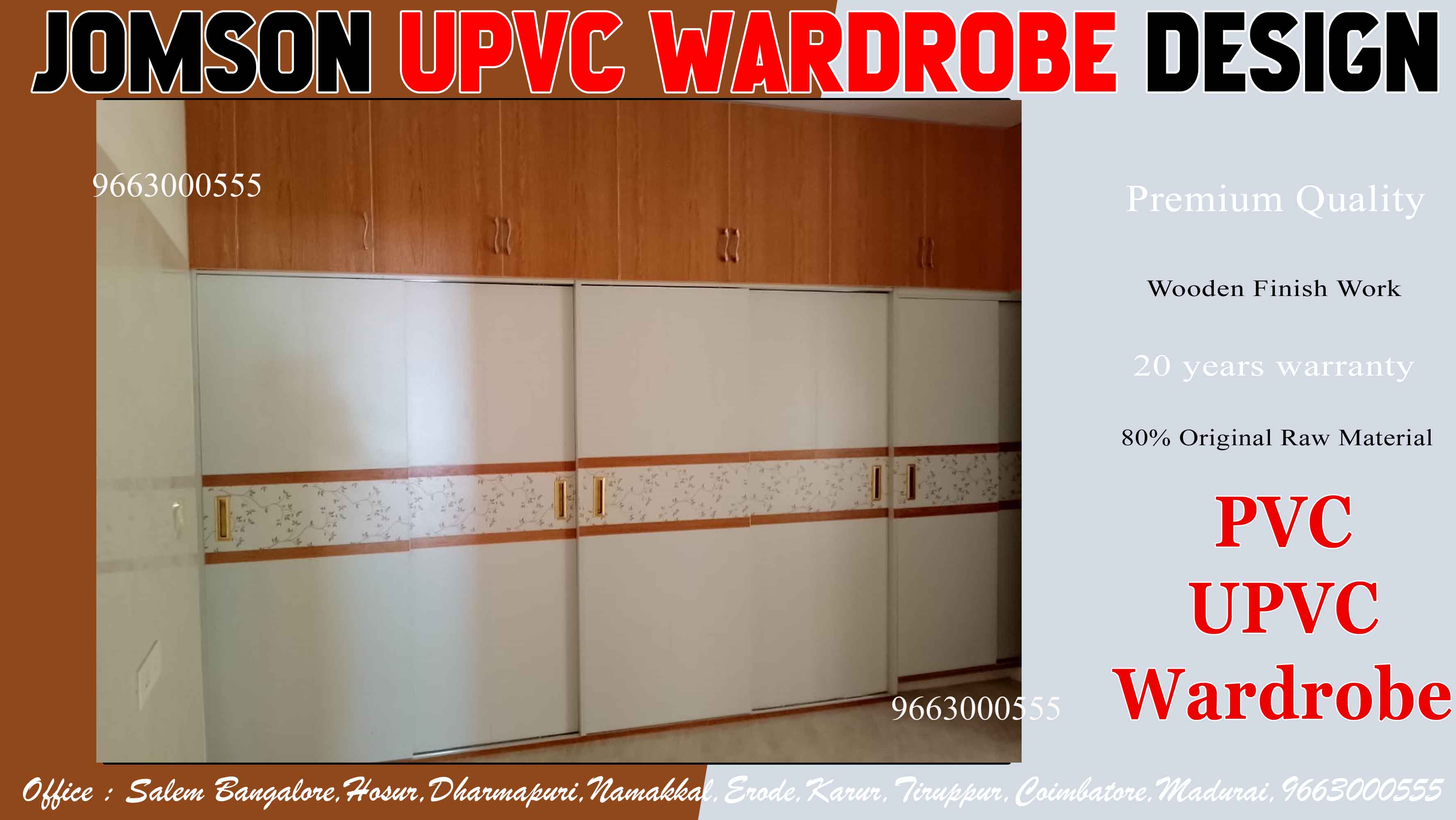 upvc wardrobe work